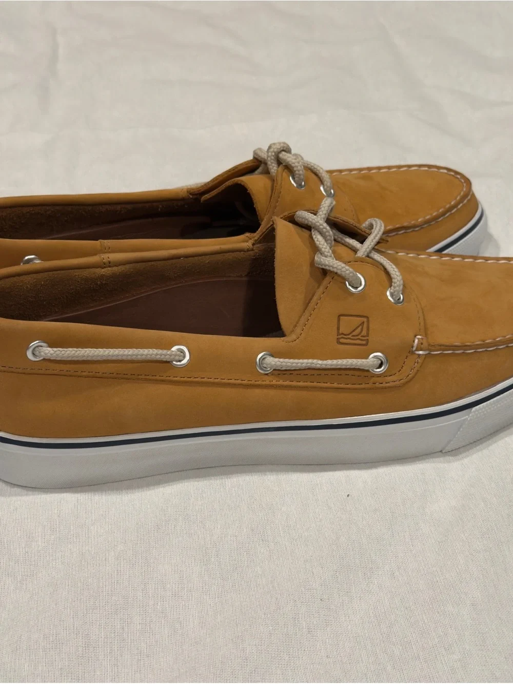 Sperry Bal Harbour II Top-Sider Tan Leather Lace-Up Boat Shoe Men’s 12M NIB